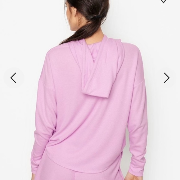 Victoria’s Secret Glow Waffle Hoodie And Short Set - Picture 2 of 4